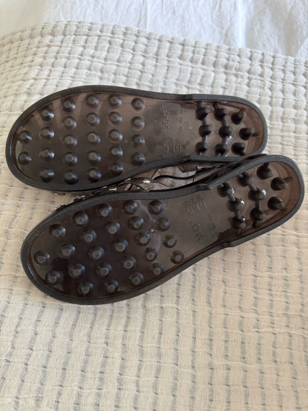 Intentionally Blank Black Studded Jelly Sandals - Women - Picture 4 of 5